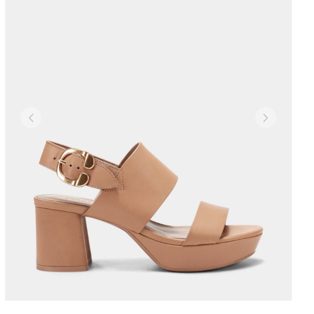 Aerosoles Women's Camera Sandal in Nude Sz 7.5